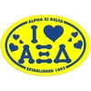 Alpha Xi Delta I Love Sorority Sticker – Oval
