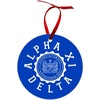 Alpha Xi Delta Shield Christmas Ornaments