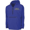 Alpha Xi Delta Tackle Twill Lettered Pack N Go Pullover(Royal Blue)