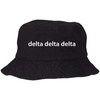 Delta Delta Delta Bucket Hat Black
