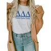 Delta Delta Delta Heavyweight T-Shirt(White)