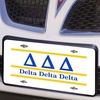 Delta Delta Delta Lettered Lines License Cover