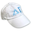 Delta Gamma Letter Hat(White/Blue)