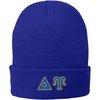 Delta Upsilon Du Big Greek Lettered Knit Cap(Athletic Royal)