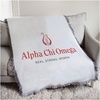 Greekgear Alpha Chi Omega Real Strong Women Afghan Blanket Throw