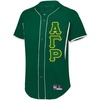 Greekgear Alpha Gamma Rho Lettered Baseball Jersey(Forest/White)