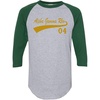 Greekgear Alpha Gamma Rho Tail Year Raglan(Grey W/Dark Green)