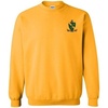 Greekgear Alpha Gamma Rho World Famous Crest – Shield PATCH Crewneck Sweatshirt(Athletic Gold)