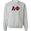 Greekgear Alpha Phi Lettered Crewneck Medium Sports Grey