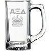 Greekgear Alpha Xi Delta Glass Engraved Mug Transparent