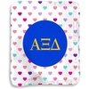 Greekgear Alpha Xi Delta Hearts Sherpa Lap Blanket