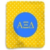 Greekgear Alpha Xi Delta Polka Dots Sherpa Lap Blanket