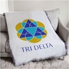 Greekgear Delta Delta Delta Logo Afghan Blanket Throw