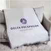 Greekgear Delta Phi Epsilon DPHIE Logo Afghan Blanket Throw