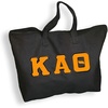 Greekgear Kappa Alpha Theta Lettered Tote Bag(Black)
