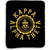Greekgear Kappa Alpha Theta Seal Sherpa Lap Blanket Black