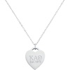 Greekgear Kappa Alpha Theta Silver Heart Necklace