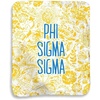 Greekgear Phi Sigma Sigma Floral Sherpa Lap Blanket