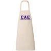 Greekgear Sigma Alpha Epsilon SAE Large Apron Natural