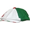 Italian Gatsby Hat – Lightweight Flat Hat Design Features 3 Colors from Italian Flag of Red, Green and White