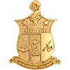 Kappa Alpha Psi 1″T Sandblast Gold Shield Lapel Pin