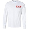 Kappa Alpha Psi Flag Long Sleeve T-Shirt(White)