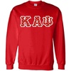 Kappa Alpha Psi Fraternity Crest Twill Letter Crewneck Sweatshirt(Red)