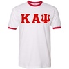 Kappa Alpha Psi Lettered Ringer Shirt(White/Red)