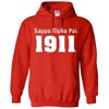 Kappa Alpha Psi Logo Hooded Sweatshirt(Red)