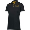 Kappa Alpha Theta Greek Letter Defer Polo(Black/Orange)
