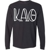 Kappa Alpha Theta Greek Long Sleeve T-Shirt(Black)