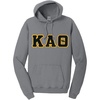 Kappa Alpha Theta Pigment-Dyed Lettered Hooded Sweatshirt(Pewter)
