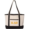 Kappa Alpha Theta Sailing Tote Bag(Natural/ Black)