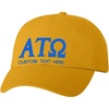 Personalized Alpha Tau Omega ATO Greek Line Hat(Gold)