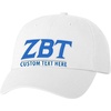 Personalized Zeta Beta Tau ZBT Greek Line Hat(White)