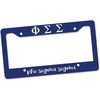 Phi Sigma Sigma Custom License Plate Frame Navy Blue