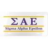 Sigma Alpha Epsilon SAE Lettered Lines License Covers