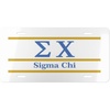 Sigma Chi Lettered Lines License Covers