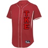 Tau Kappa Epsilon TKE Lettered Baseball Jersey(Scarlet/White)