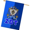 Zeta Beta Tau ZBT Crest House Flag