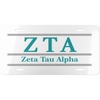 Zeta Tau Alpha ZTA Lettered Lines License Covers