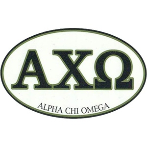 Alpha Chi Omega Euro Style Sticker