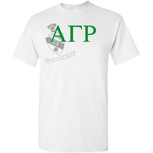 Alpha Gamma Rho Greek Crest T-Shirt(Light Grey)