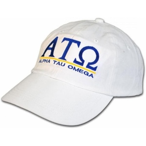 Alpha Tau Omega ATO World Famous Line Hat(White)