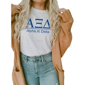Alpha Xi Delta Heavyweight T-Shirt(White)