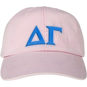 Delta Gamma Lettered Premium Pastel Hat(Pale Pink)