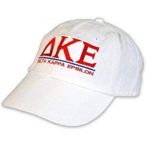 Delta Kappa Epsilon DKE World Famous Line Hat(White)