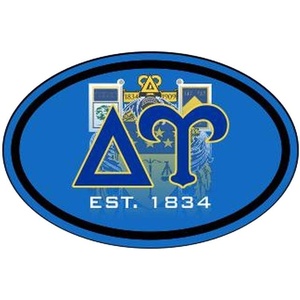 Delta Upsilon DU Color Oval Decal