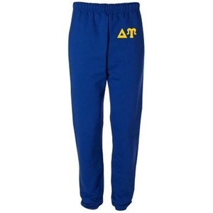 Delta Upsilon DU Greek Lettered Thigh Sweatpants(Royal Blue)