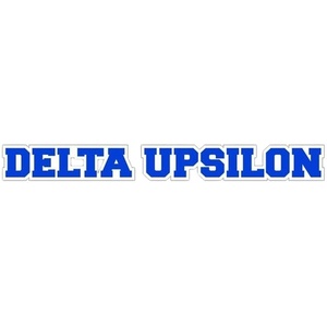 Delta Upsilon DU Long Window Sticker